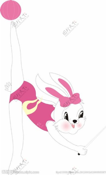 兔子艺术体操