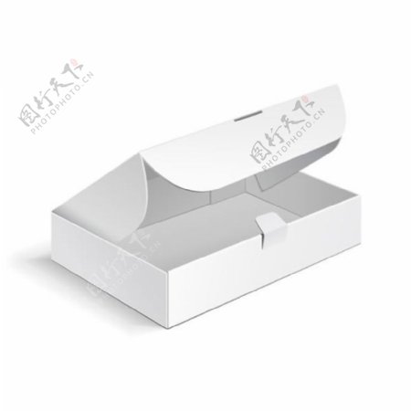 白色包装纸盒设计矢量素材下载