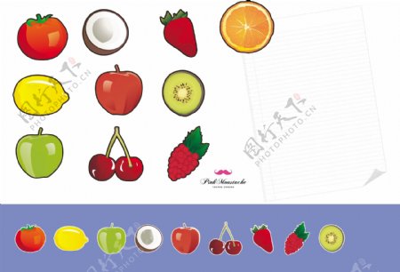 10水果冰箱磁铁