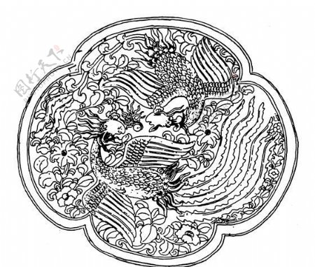 元明时代矢量版画古典图案矢量中华五千年AI源文件0243