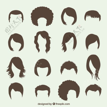 各种发型