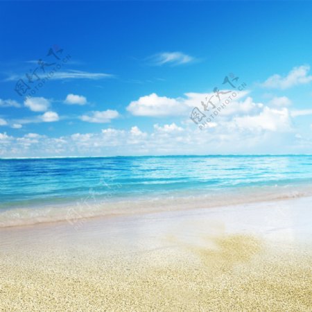 淘宝沙滩背景主图