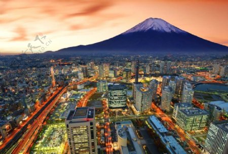 唯美的日本城市景色风景高清图片