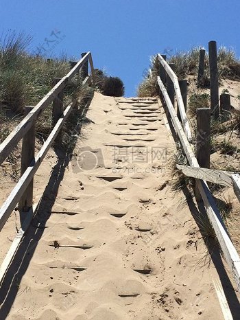 阶梯楼梯沙走道海海洋海滩路径海岸木桥木