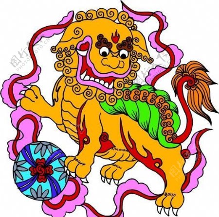 吉祥图案中华传统图案动物装饰图案矢量素材CDR格式0021