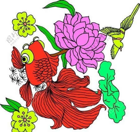 吉祥图案中华传统图案动物装饰图案矢量素材CDR格式0061