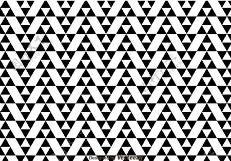 黑白三角形图案