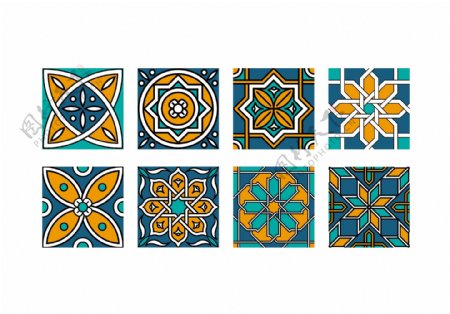摩洛哥瓷砖向量