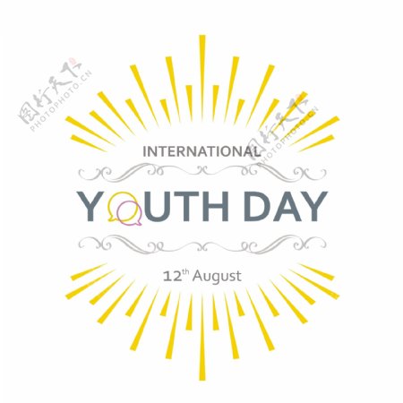 国际青年日背景