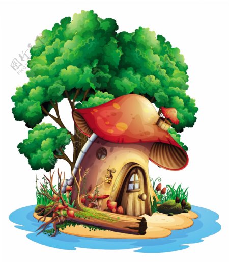 岛上蘑菇屋