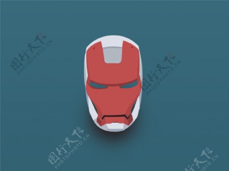 钢铁侠面具icon图标设计