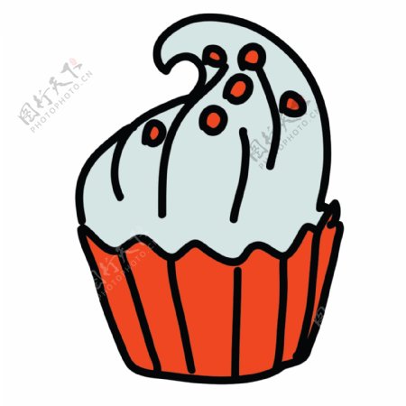 网页UI食品美食雪糕icon图标设计