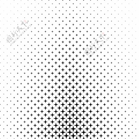 黑白星型抽象背景图形从几何图形