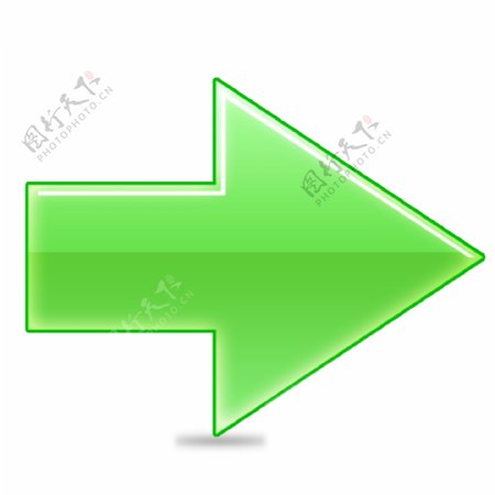 网页绿色箭头指标icon图标