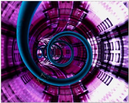 动态螺旋紫色视频素材