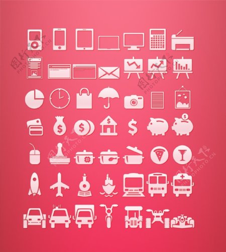金融交通类icon图标