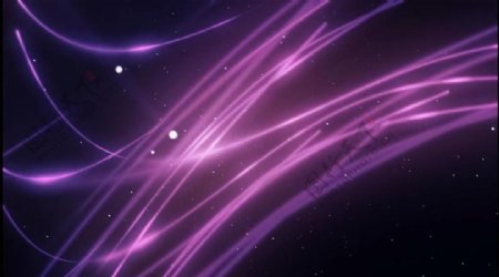 紫色炫光光线唯美特效视频素材