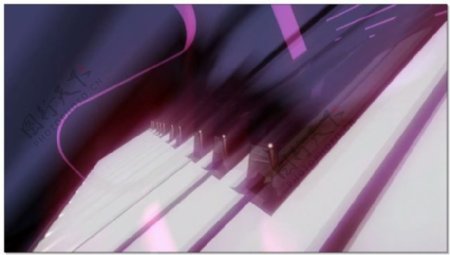 超清钢琴黑白键视频素材