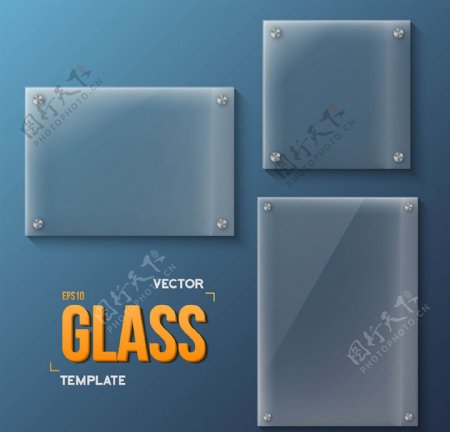 透明玻璃玻璃图标玻璃背景
