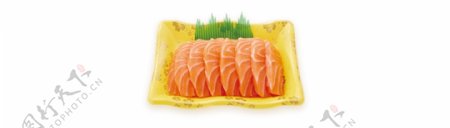 一盘美味寿司鱼盘子涮锅