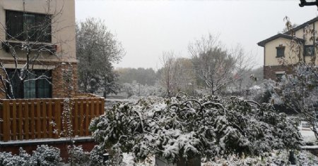 别墅雪景