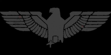 抽象灰色老鹰标志免抠png透明素材