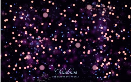 紫色光晕背景抽象圣诞贺卡海报