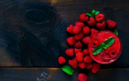 覆盆子树莓果汁
