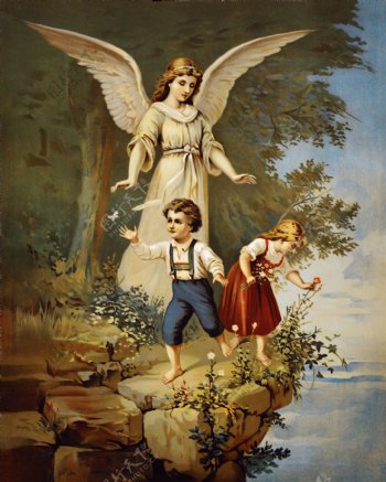 欧洲天使油画
