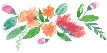 春天景色花卉卡通透明素材