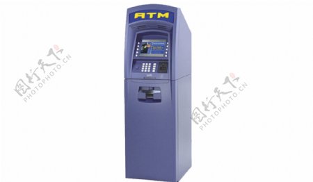 蓝紫色ATM机免抠psd透明素材