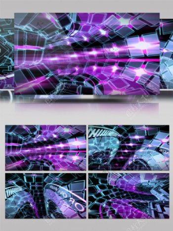 紫色时空隧道神秘视频素材