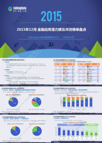 TalkingData2015年12月中国金融应用潜力榜及年终榜单盘点