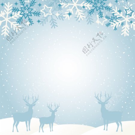 白色圣诞装饰主图背景