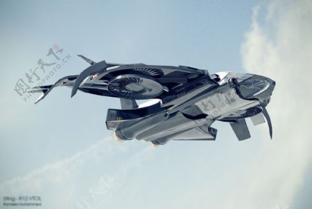 炫酷的3D模型飞机jpg