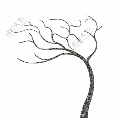 陶瓷拼花树