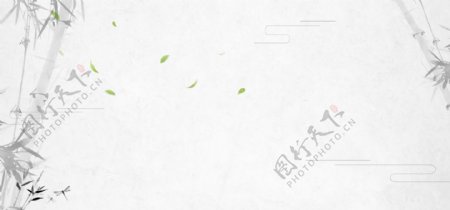 水墨中国风banner背景设计