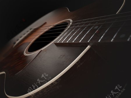 木质精致的木吉他jpg素材