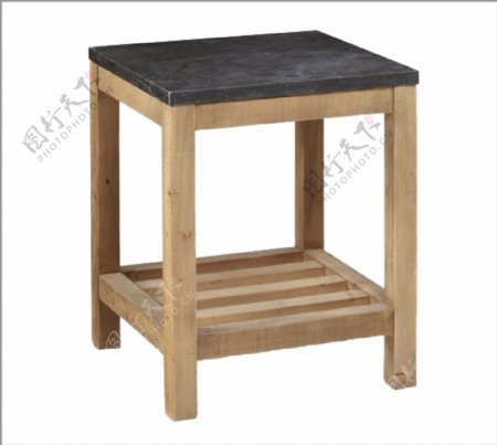 方形木质桌子免扣素材