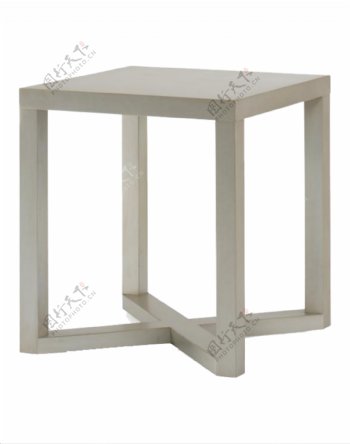 白色简约方形桌子设计
