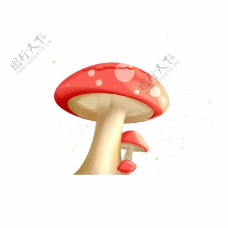 彩绘小蘑菇设计psd设计