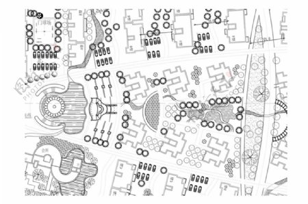 小区整体景观CAD规划方案
