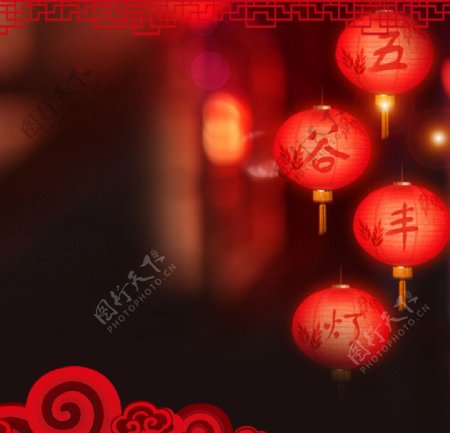 中国风新年电商主图背景