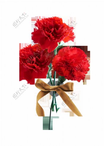 红色时尚花朵装饰素材