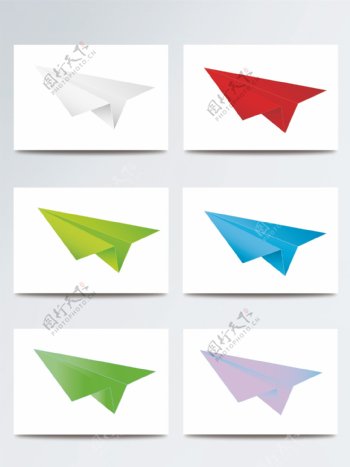 童趣纸飞机ai元素