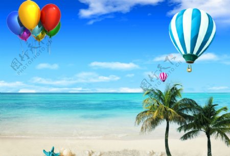 海滩气球
