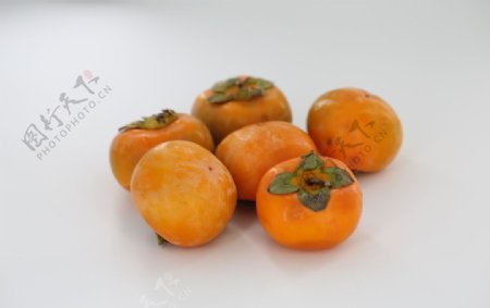 柿子脆柿子黄柿子水果