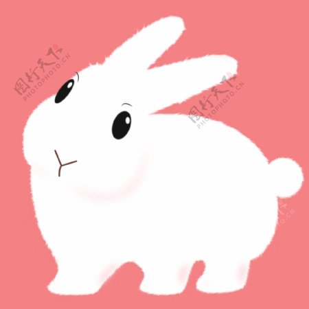 兔子中秋节矢量元素插画