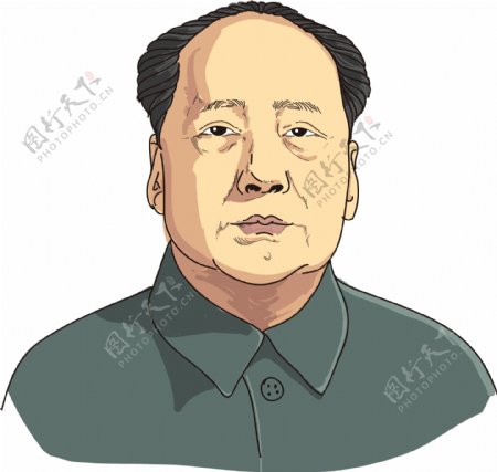 毛主席毛泽东建党节人物手绘原创商用元素