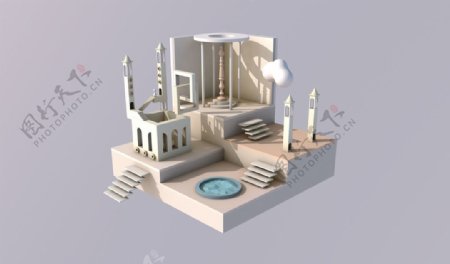 3D设计时间之城